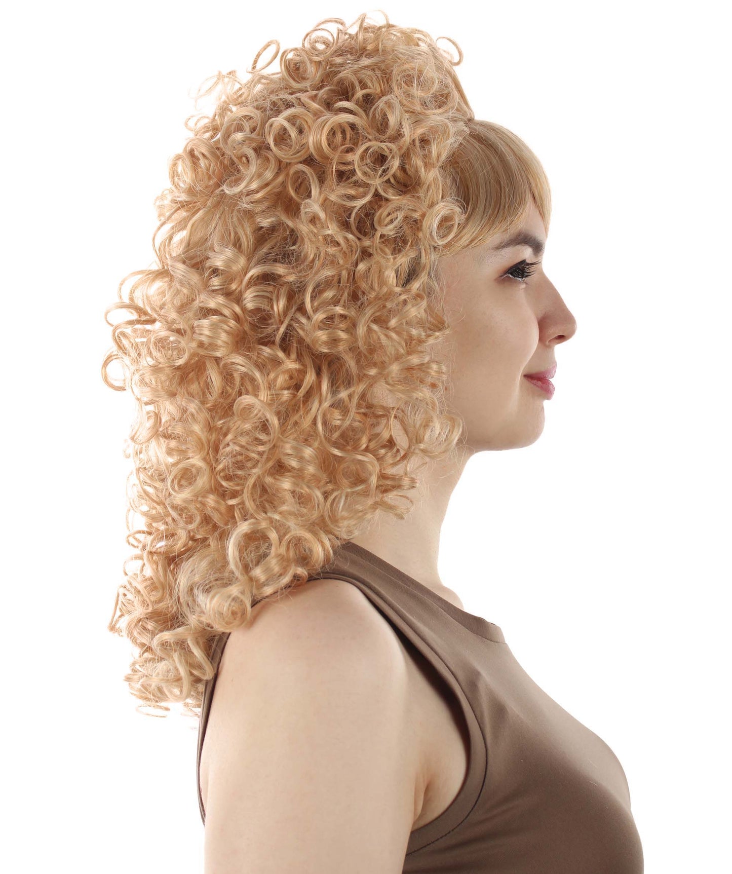 HPO Women's 80's Babe Doll Wig , Multiple Color Options
