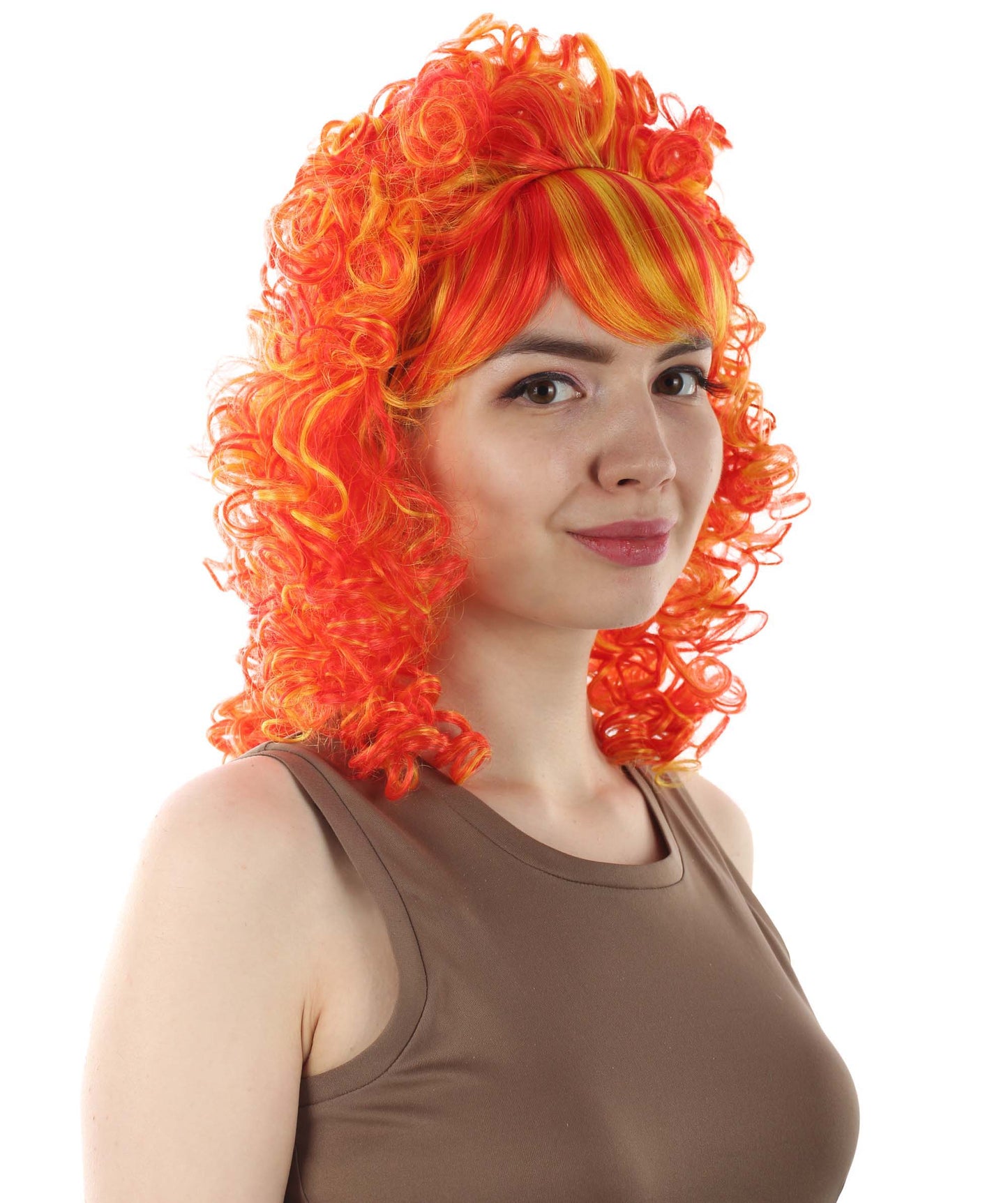 HPO Women's 80's Babe Doll Wig , Multiple Color Options
