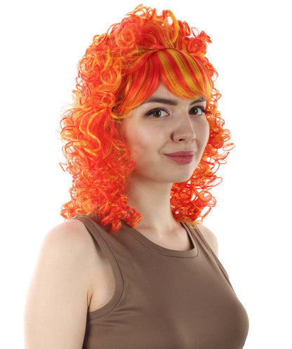 HPO Women's 80's Babe Doll Wig , Multiple Color Options