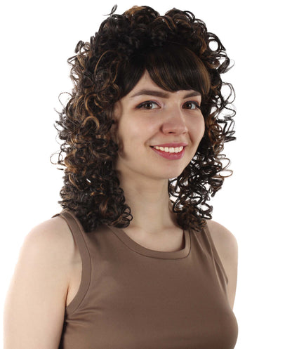 HPO Women's 80's Babe Doll Wig , Multiple Color Options