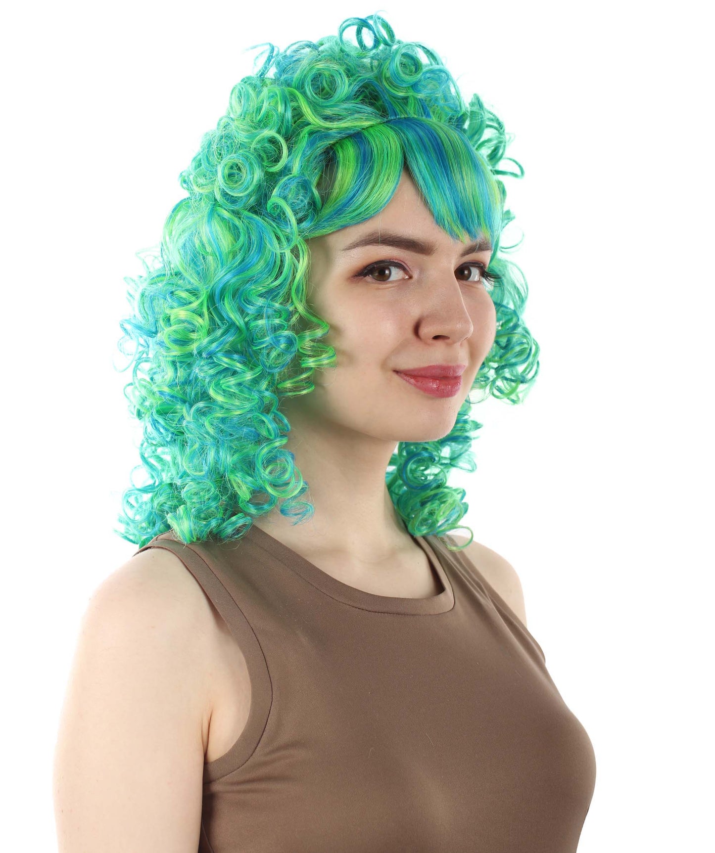 HPO Women's 80's Babe Doll Wig , Multiple Color Options