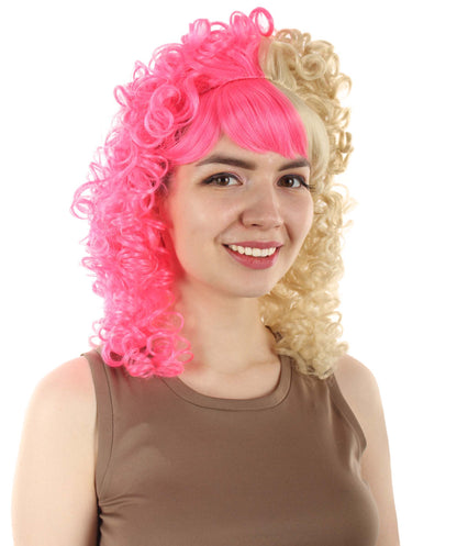 HPO Women's 80's Babe Doll Wig , Multiple Color Options