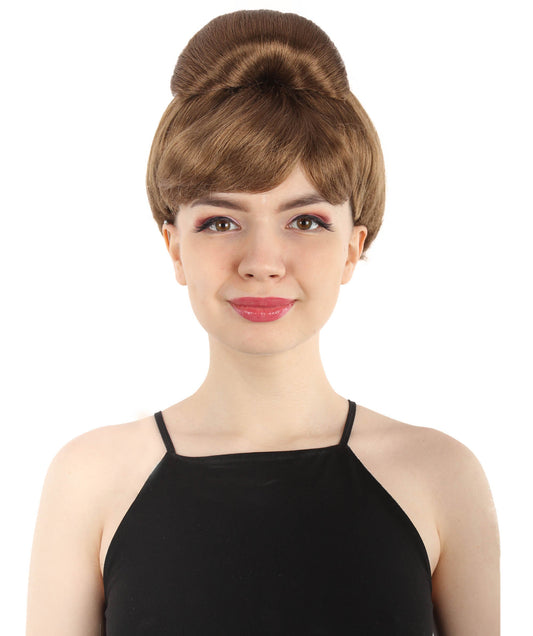 Light Brown TV/ Movie Bun Wig