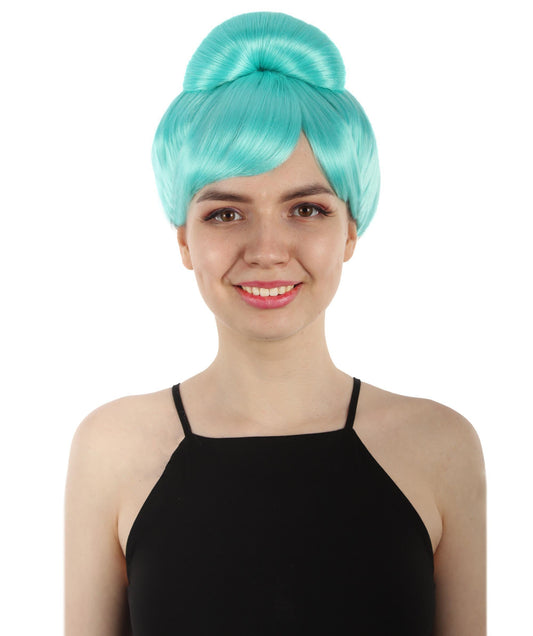 Light Blue TV/ Movie Bun Wig