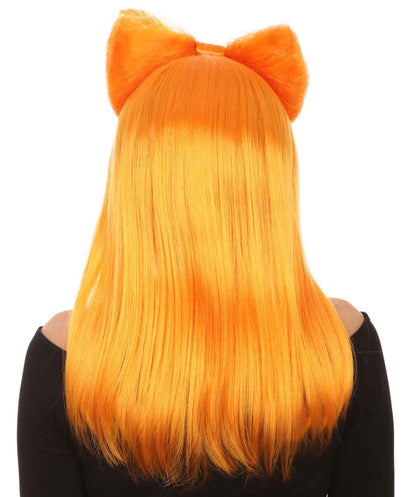 Pumpkin Orange Long Butterfly Womens Wigs collection