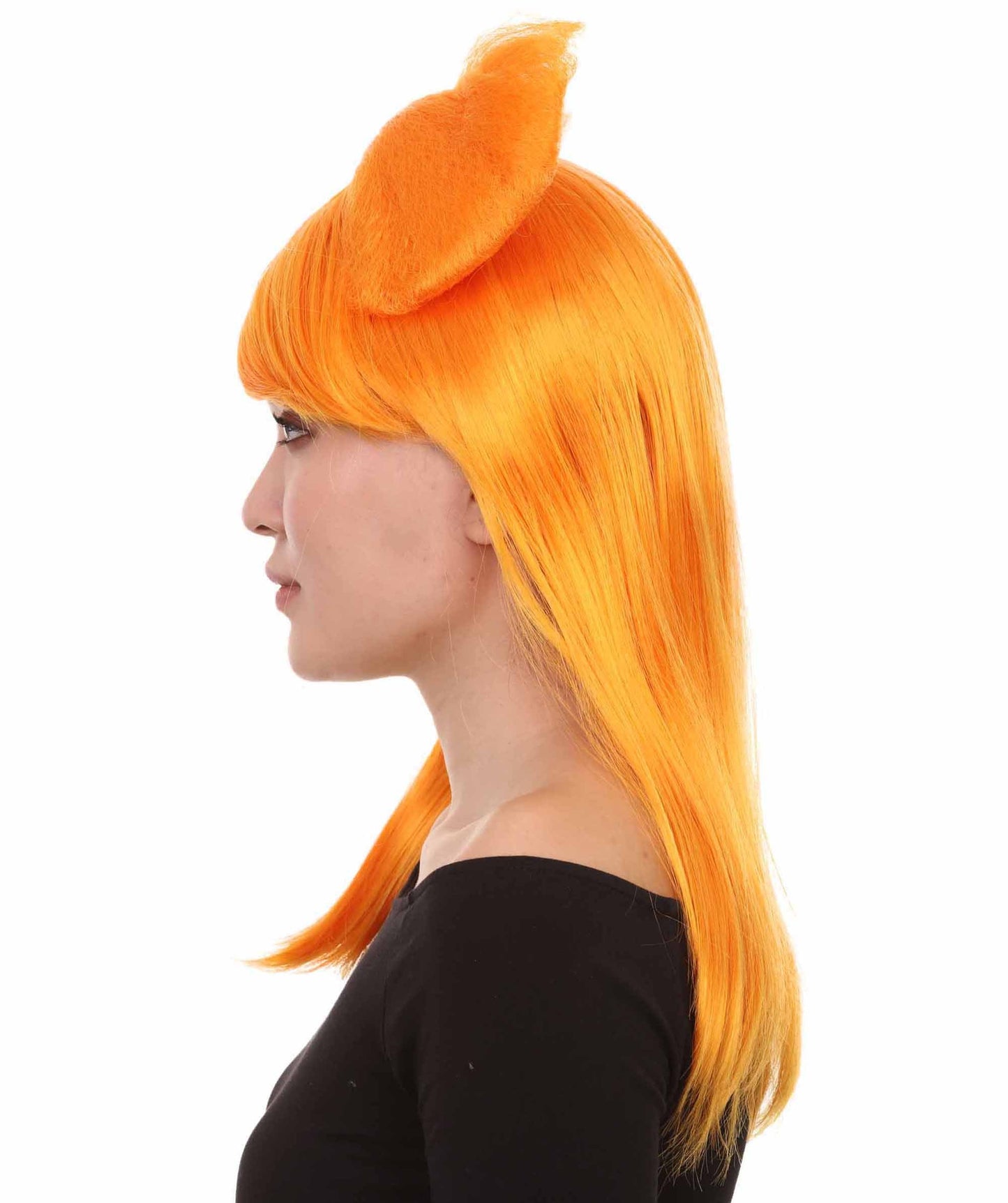 Pumpkin Orange Long Butterfly Womens Wigs collection