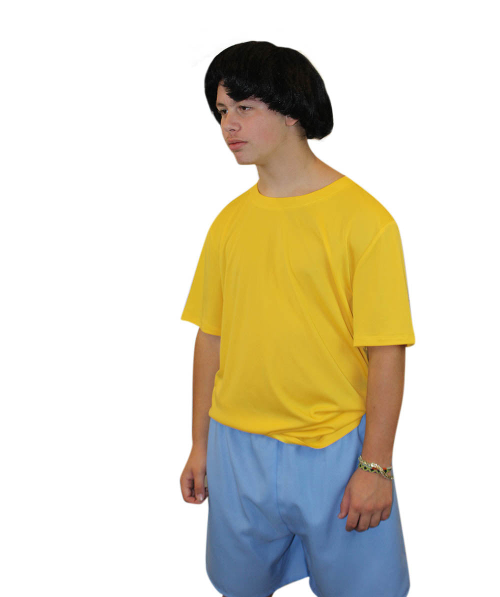 Men's Burgers Carton TV/Movie Costume | Yellow & Blue Fancy Costume