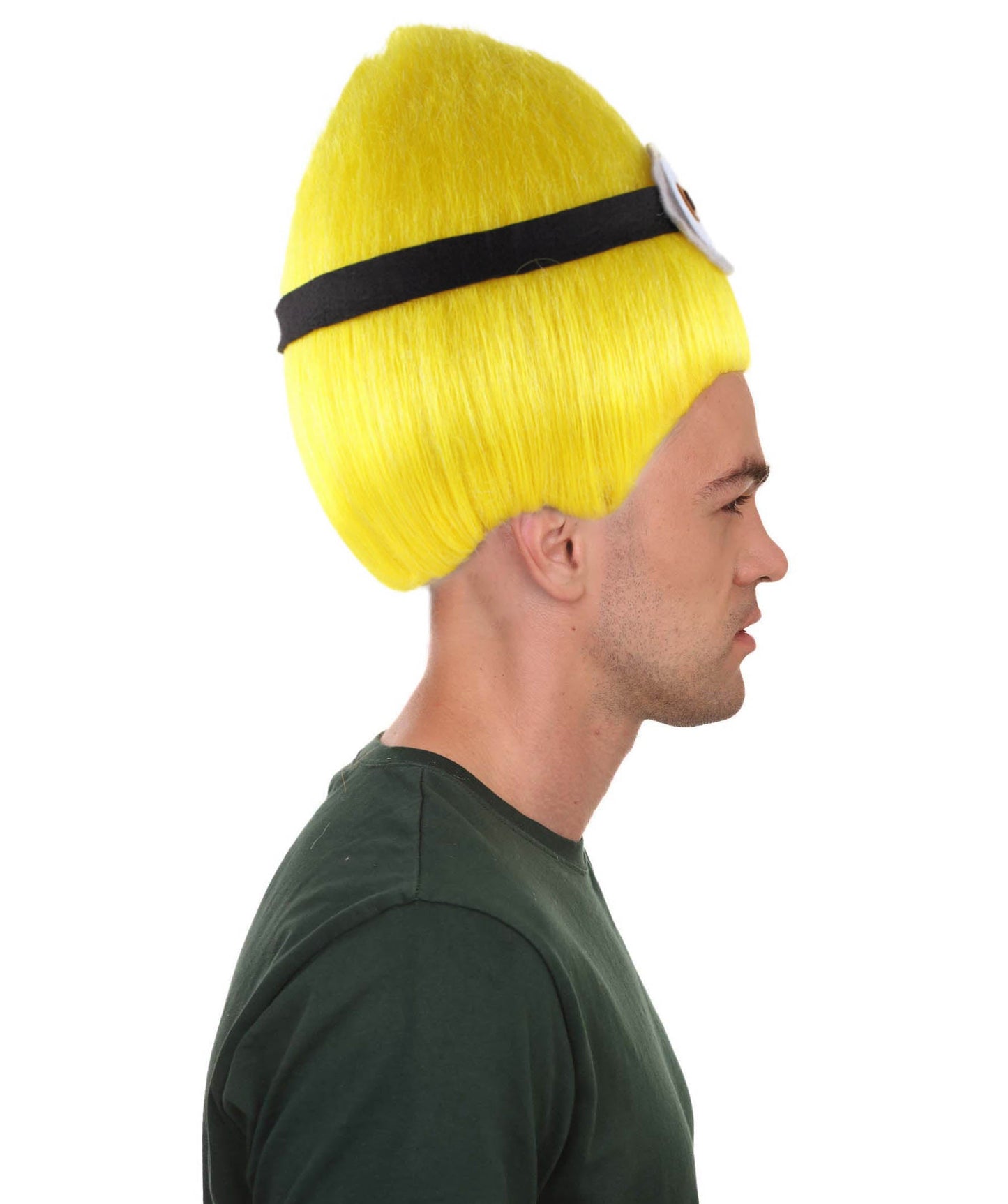 Animation Yellow Mens Wig | Yellow Cartoon Wig | Premium Breathable Capless Cap