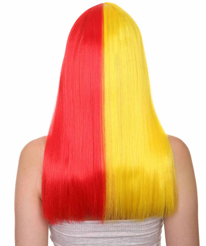 Colombia Flag Long Bob Wig