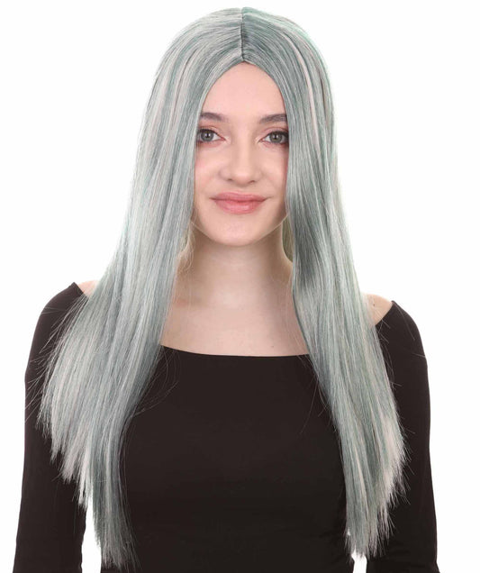 Zombie Women's Wig |Grey Horror Halloween Wigs , Premium Breathable Capless Cap