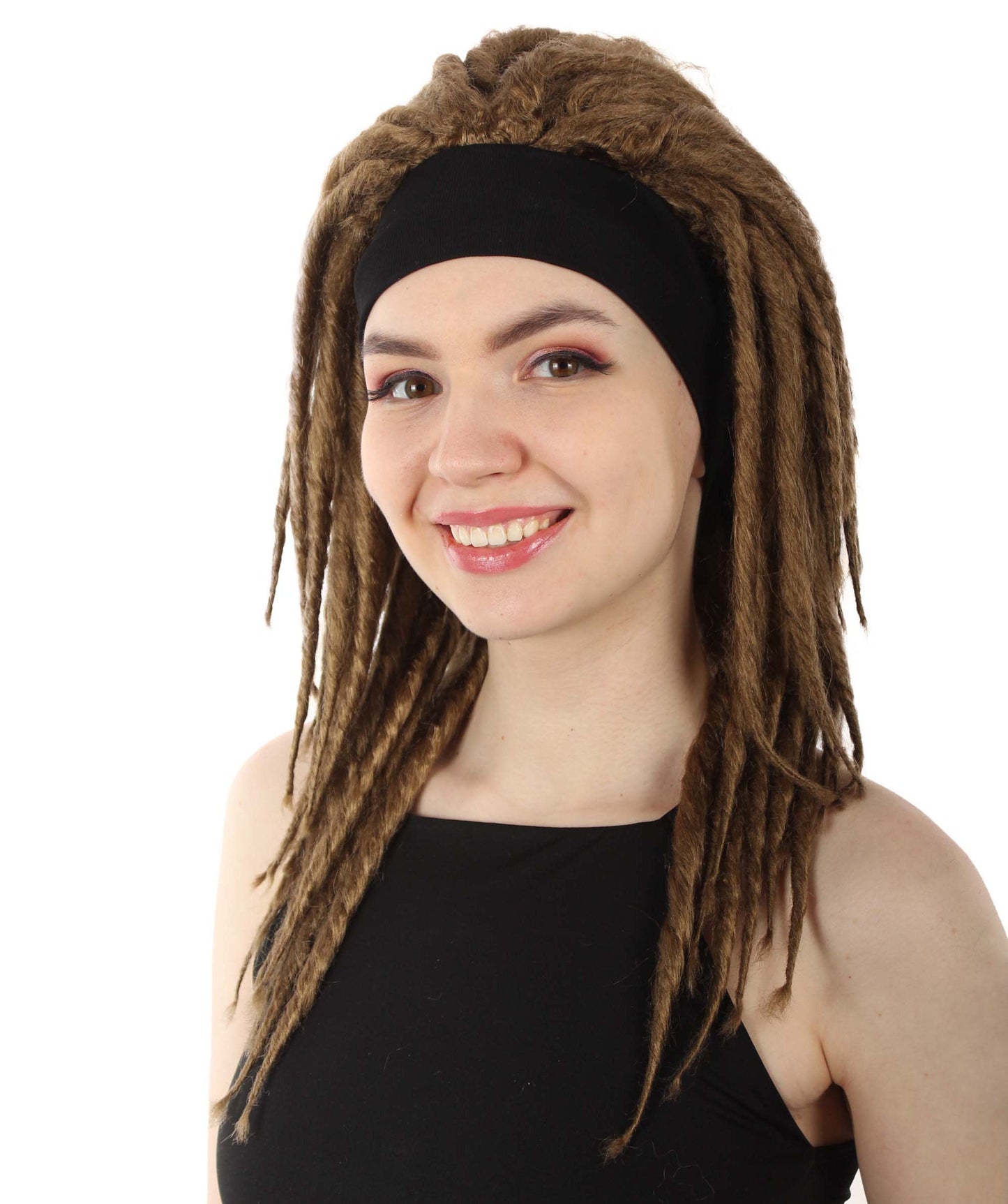 Light Brown Deluxe Dreadlock Wig