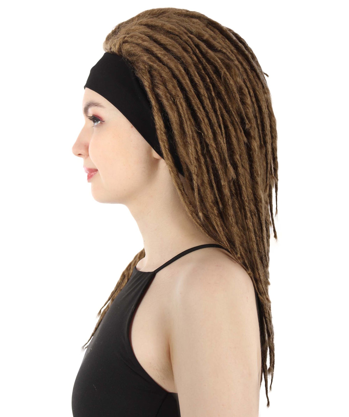 Light Brown Deluxe Dreadlock Wig