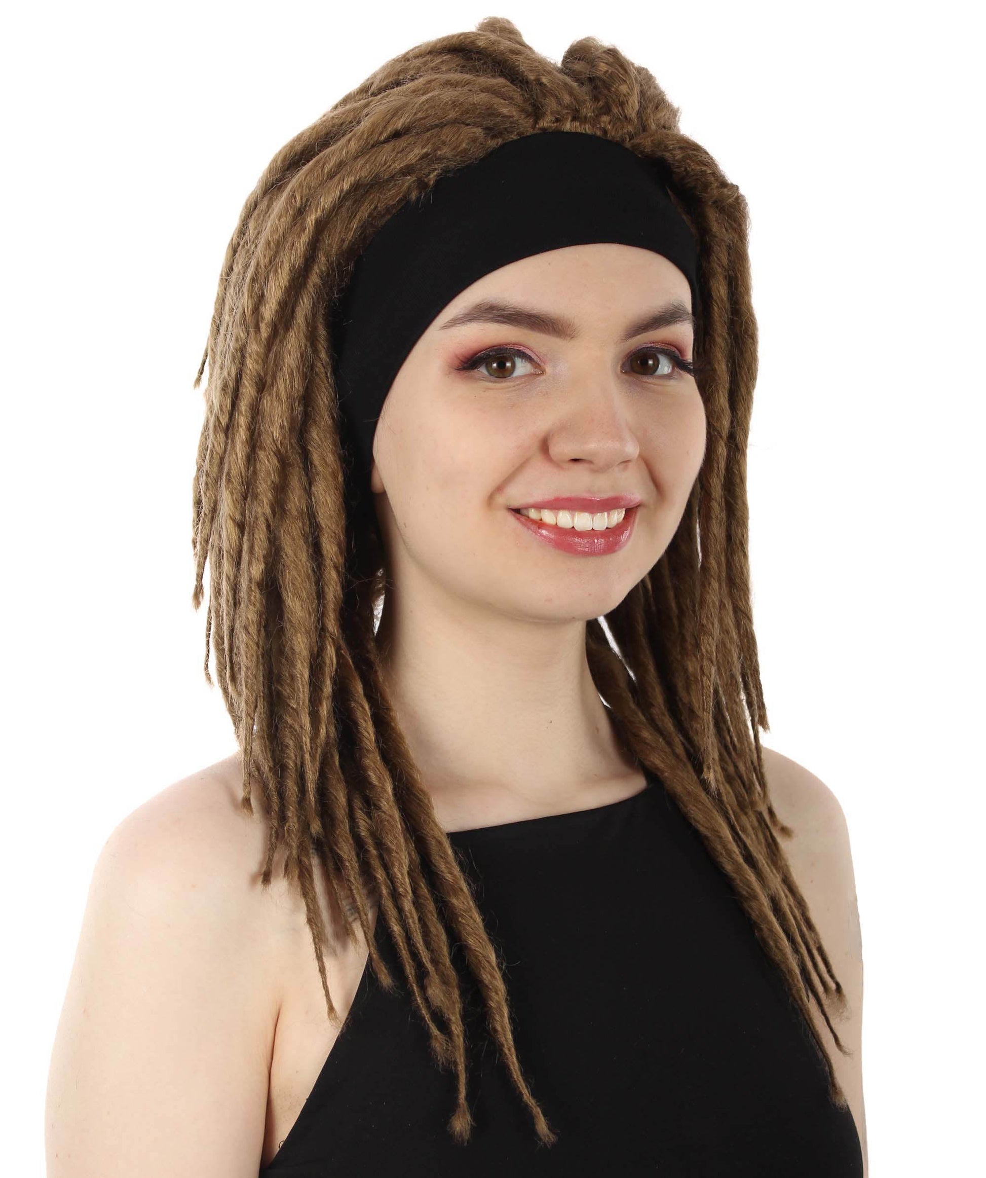 Light Brown Deluxe Dreadlock Wig