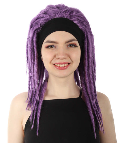 Dark Purple Deluxe Dreadlock Wig