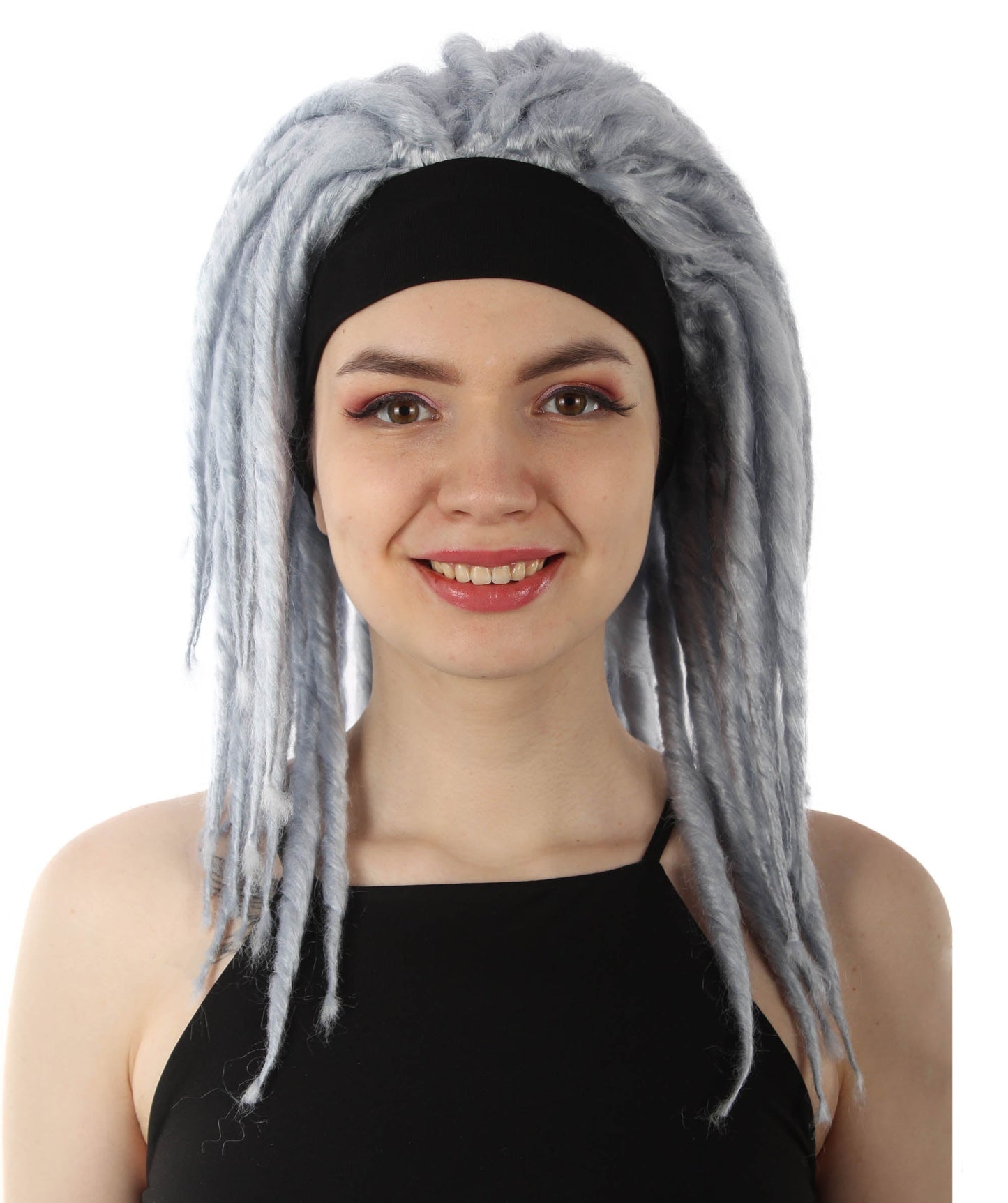 Dark Grey Deluxe Dreadlock Wig