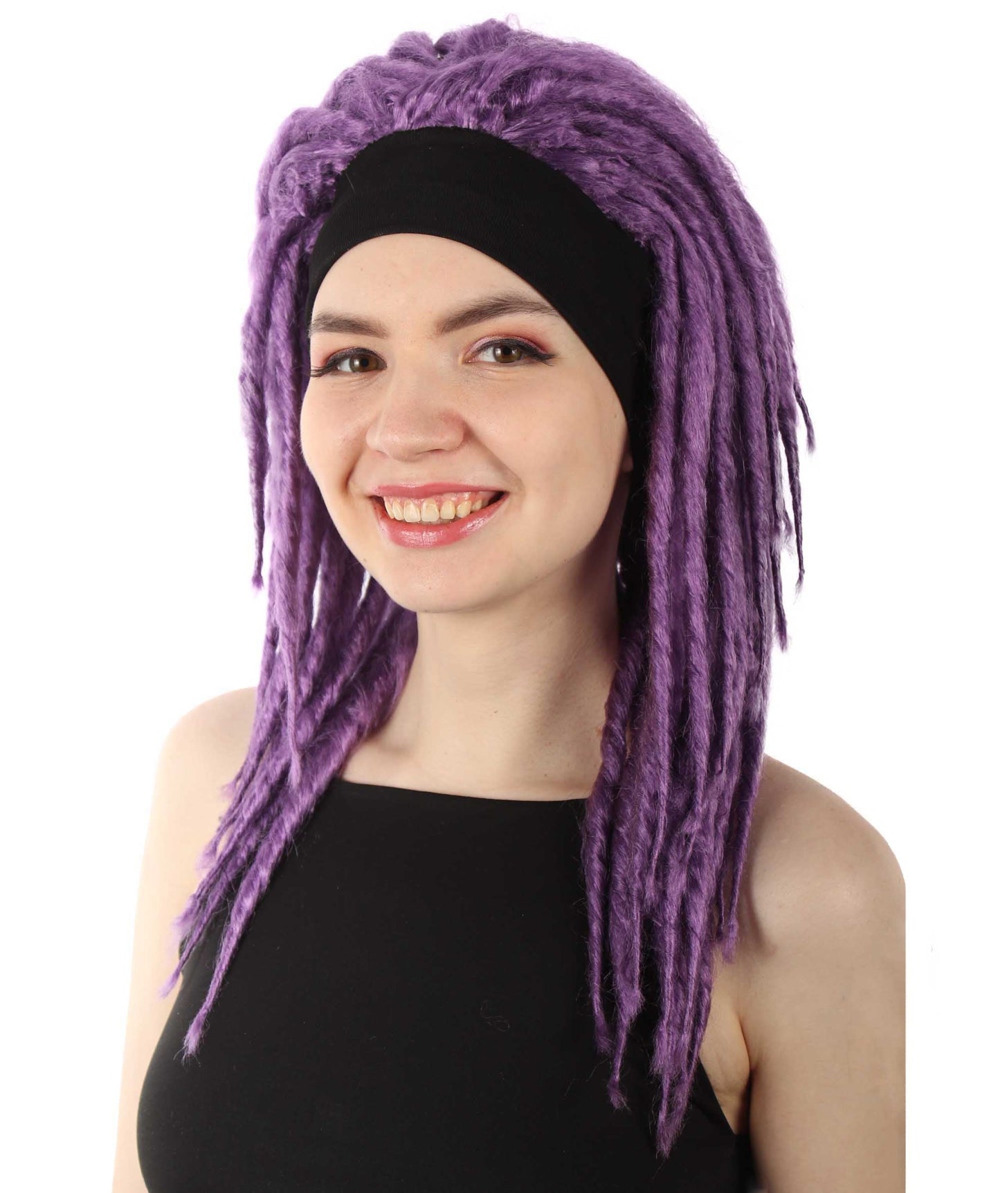 Dark Purple Deluxe Dreadlock Wig