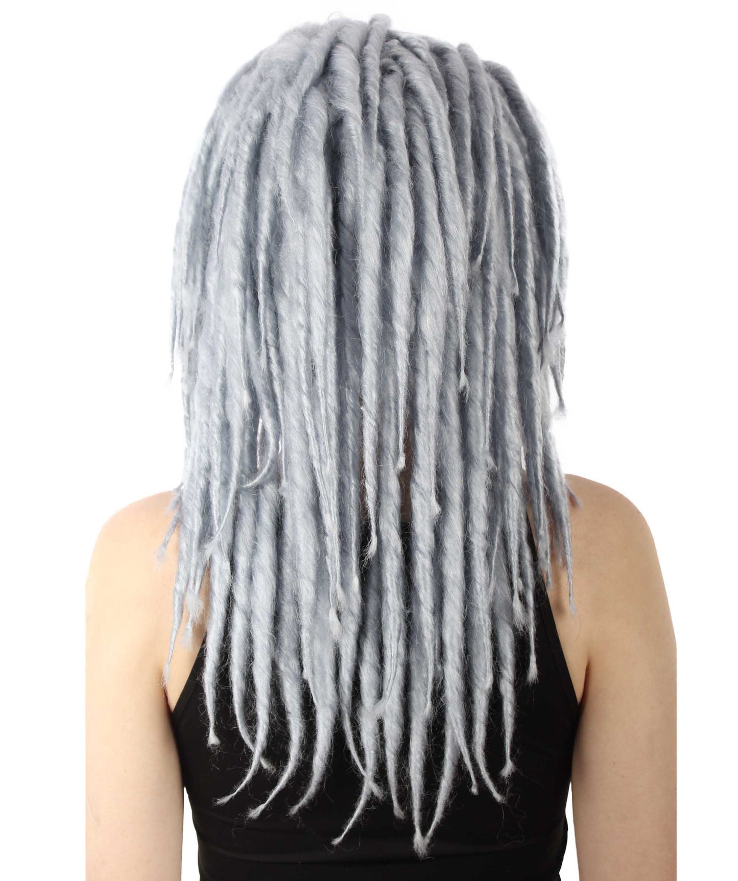 Dark Grey Deluxe Dreadlock Wig