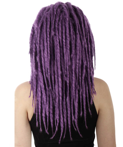 Dark Purple Deluxe Dreadlock Wig