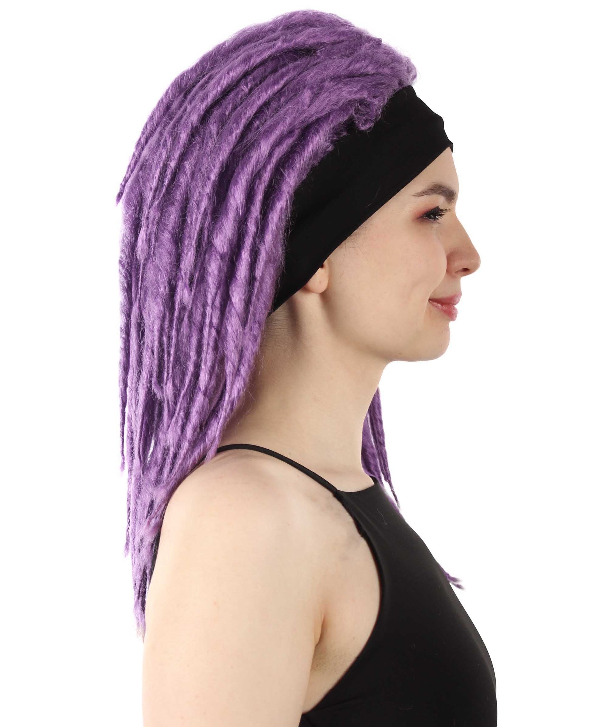 Dark Purple Deluxe Dreadlock Wig