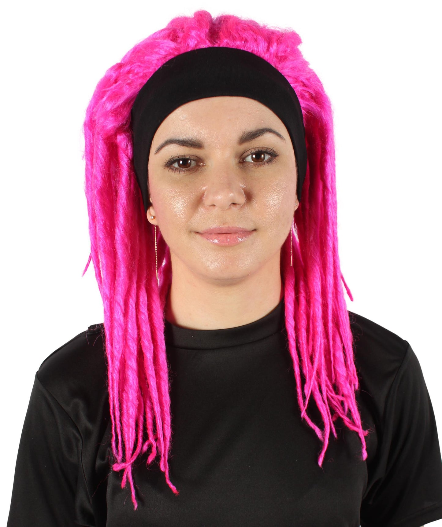 Fuchsia Deluxe Dreadlock Wig