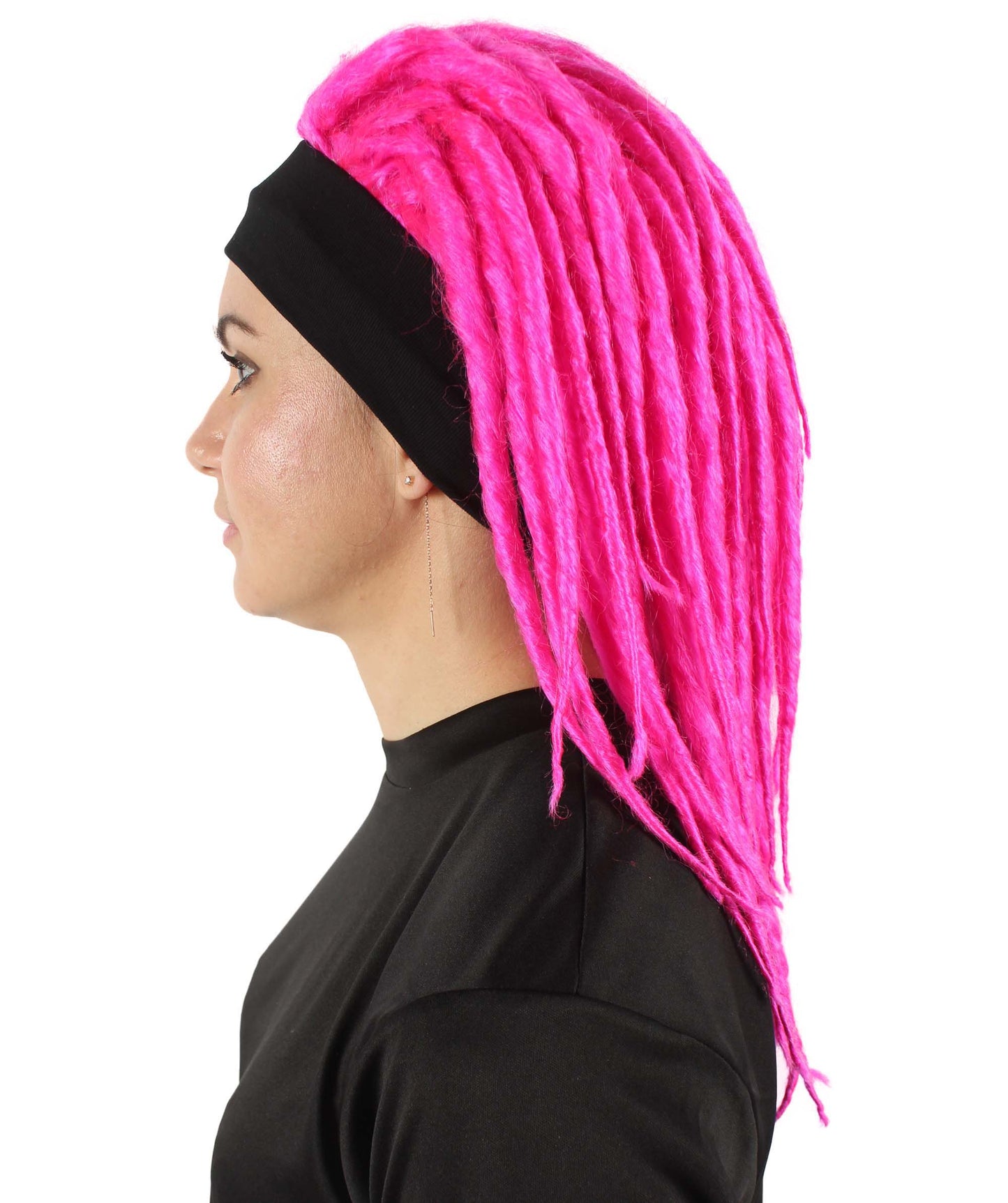 Fuchsia Deluxe Dreadlock Wig