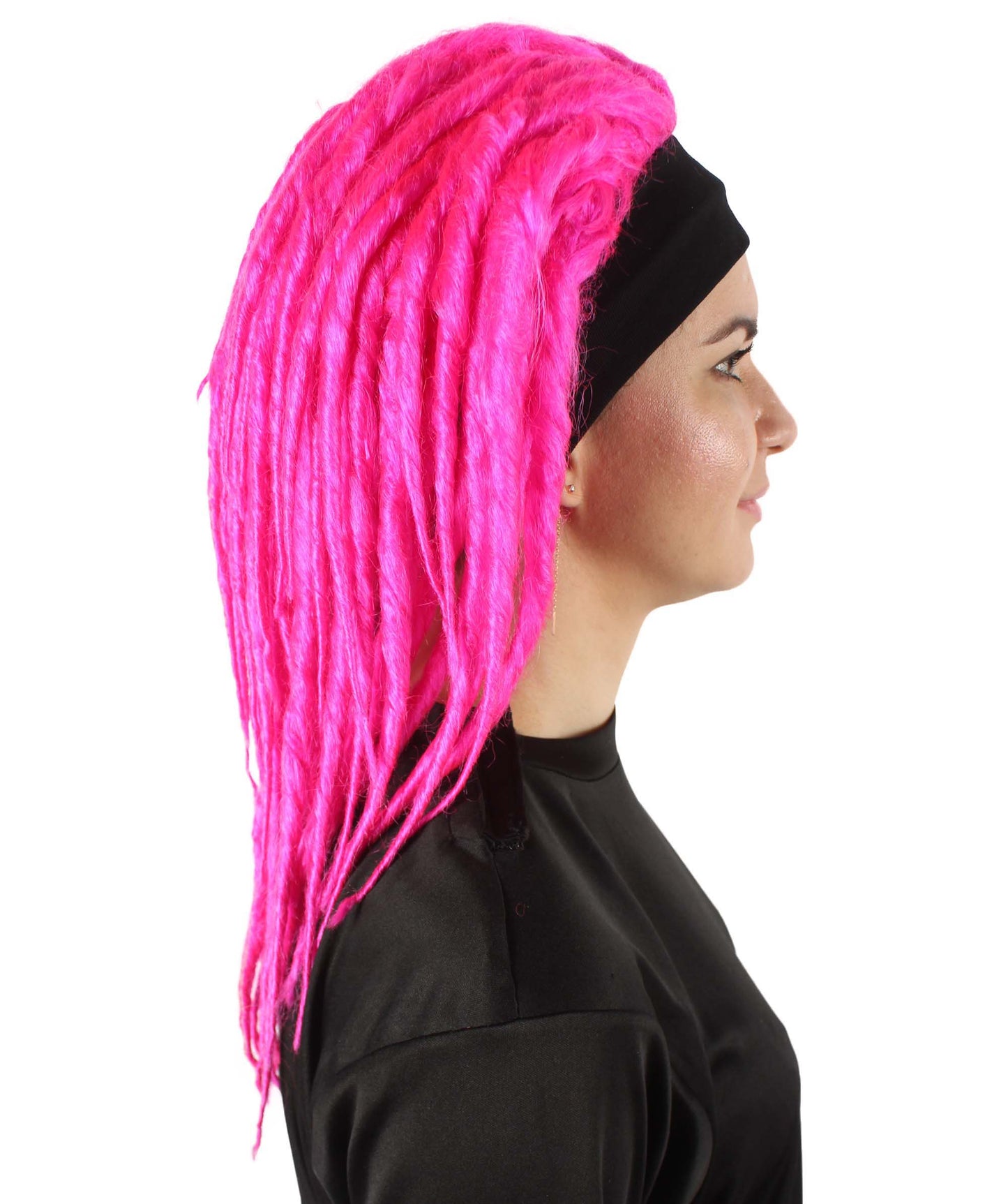 Fuchsia Deluxe Dreadlock Wig