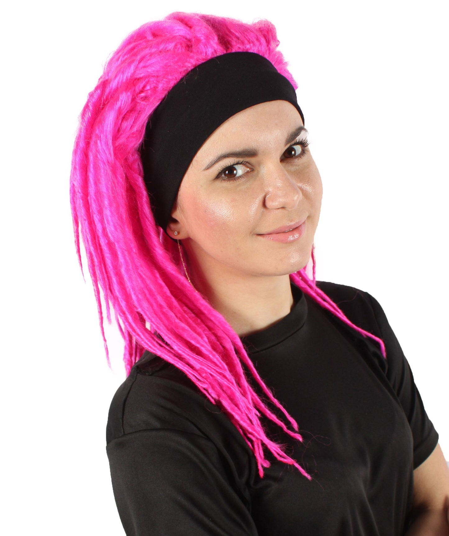 Fuchsia Deluxe Dreadlock Wig