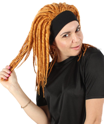 Light Gold Deluxe Dreadlock Wig