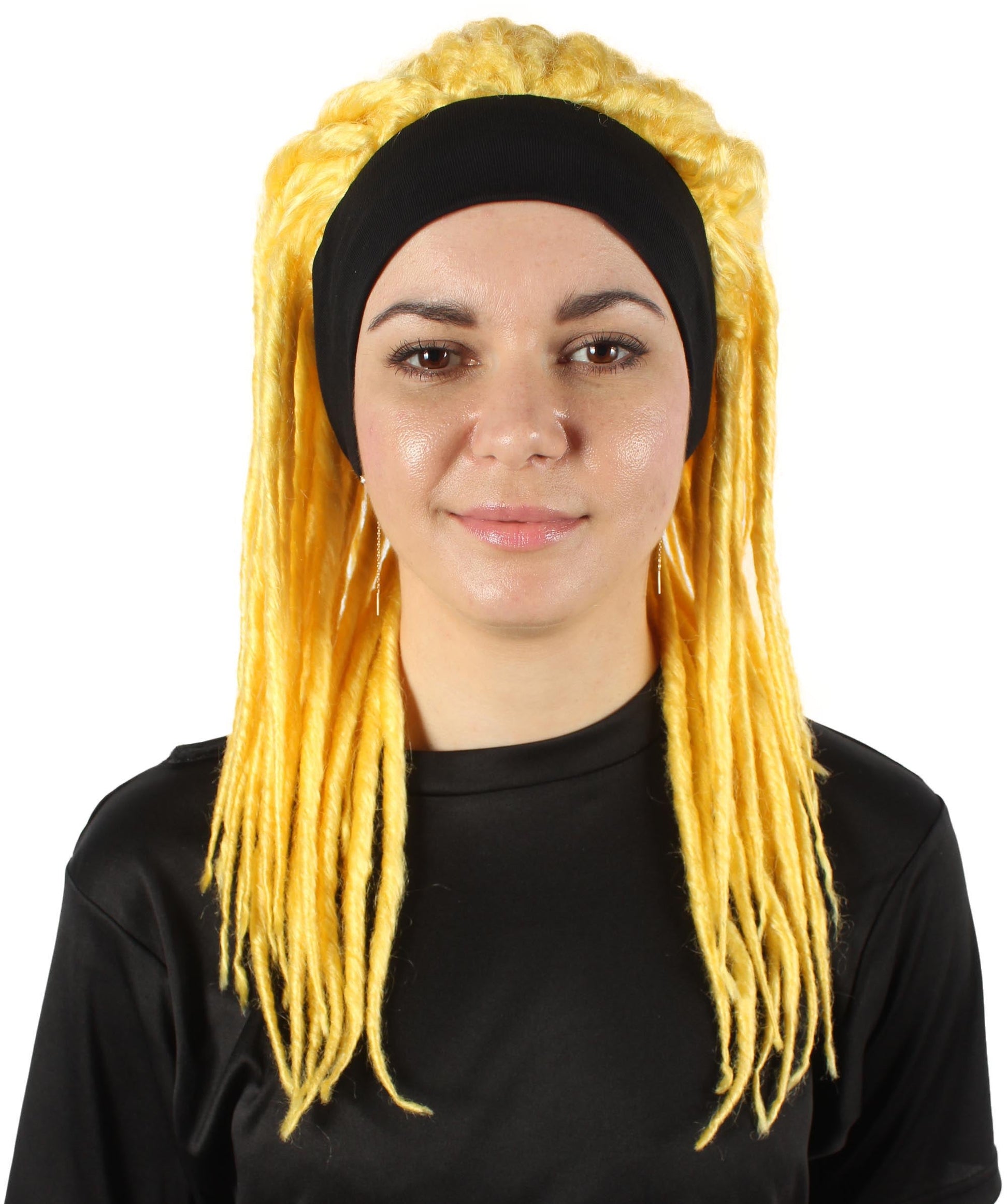 Light Yellow Deluxe Dreadlock Wig