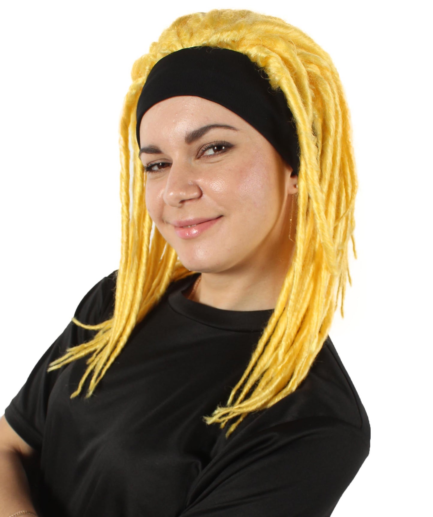 Light Yellow Deluxe Dreadlock Wig