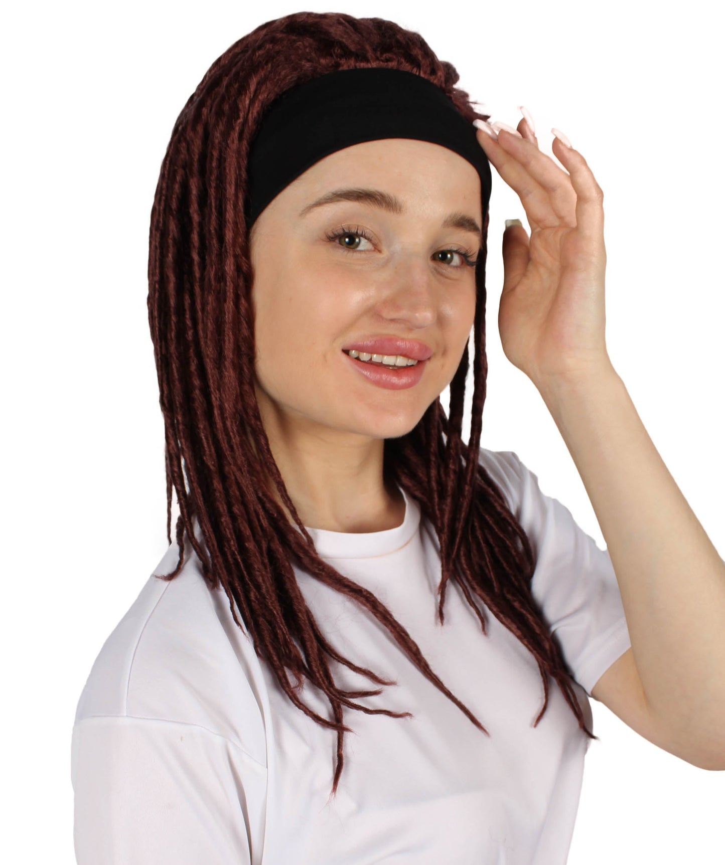 Burgundy Deluxe Dreadlock Wig