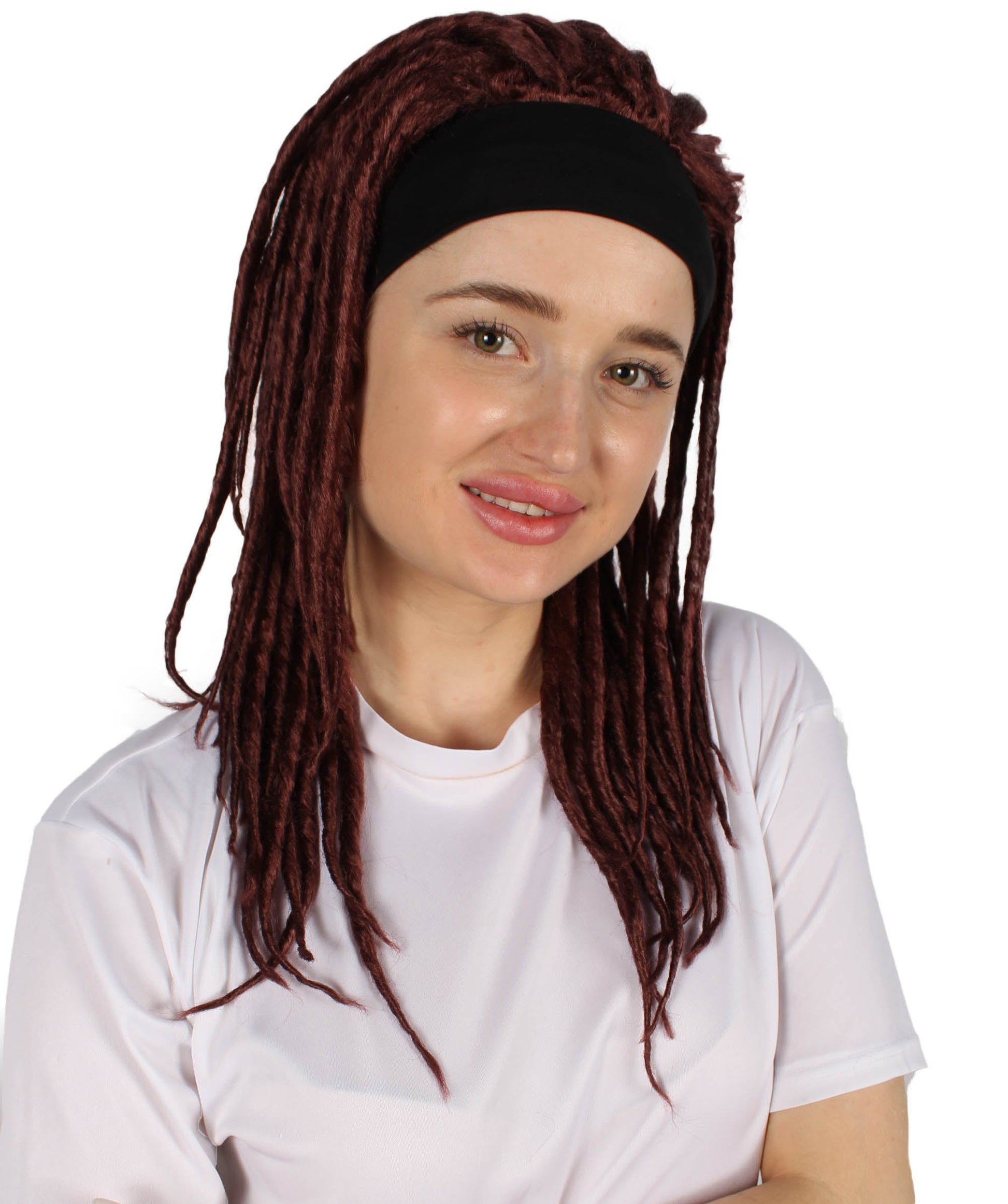 Burgundy Deluxe Dreadlock Wig