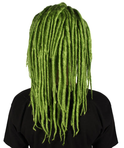 Lime Green Deluxe Dreadlock Wig