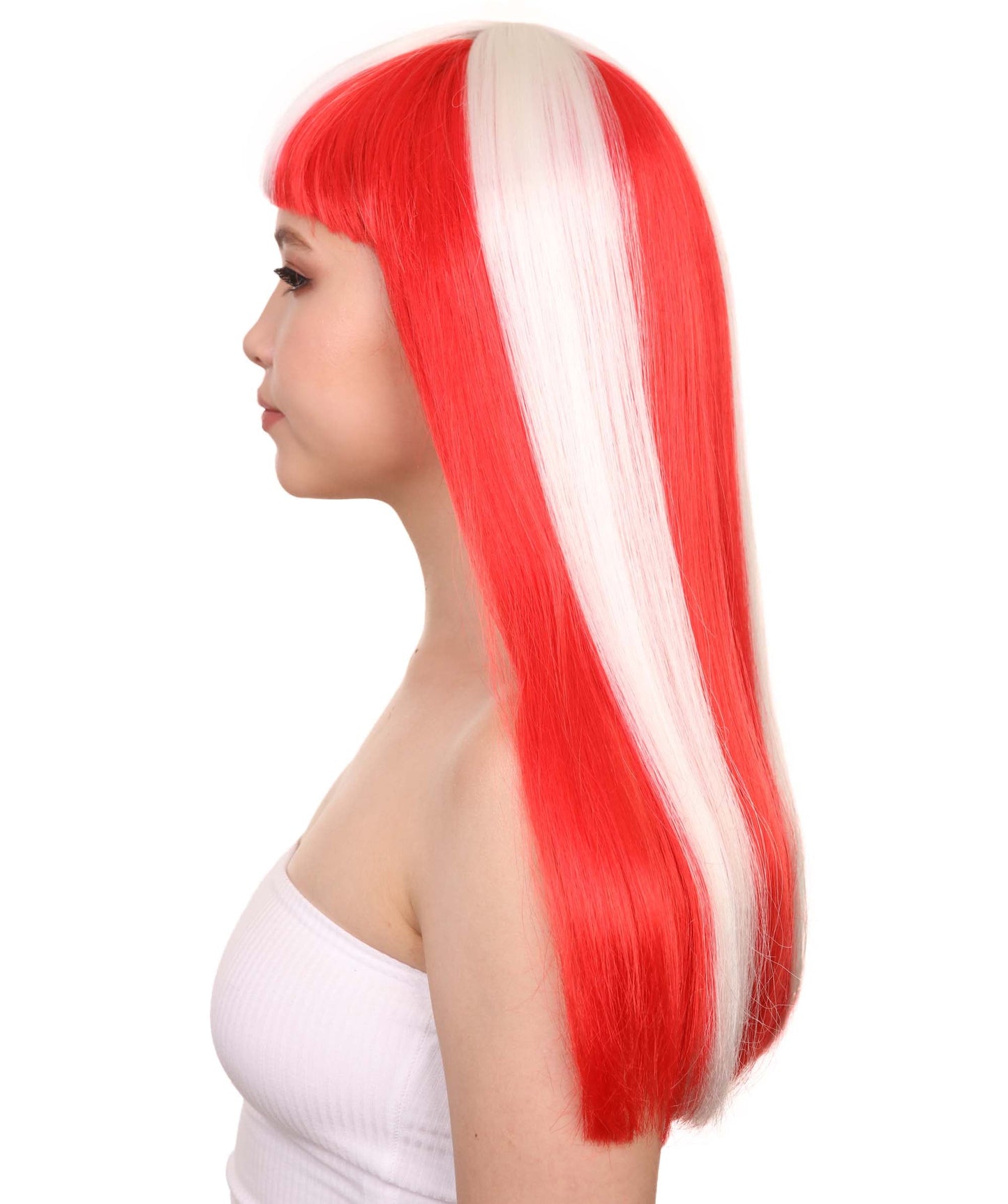 Denmark Flag Long Bob Wig