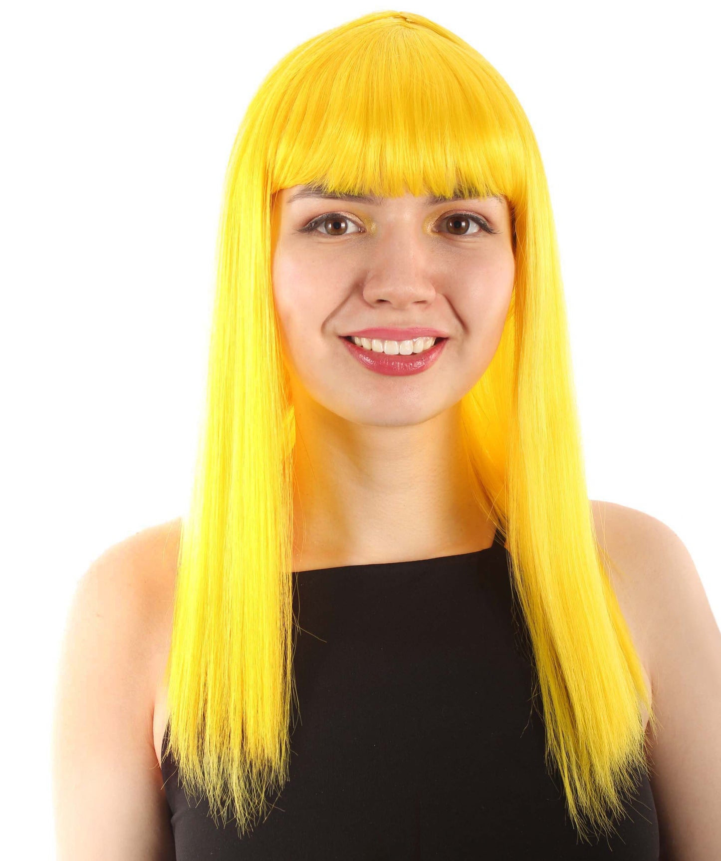 Yellow Straight Length Diva Wig