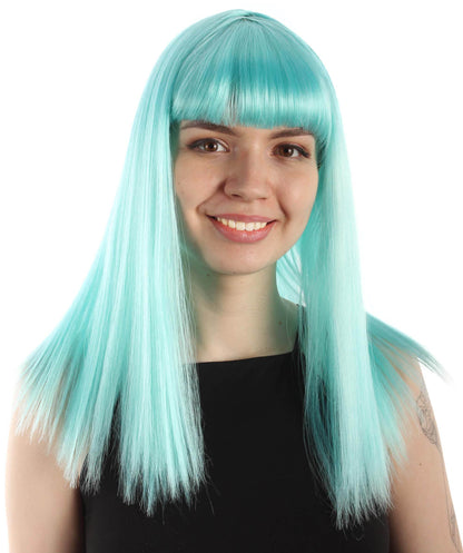 Light Blue Straight Length Diva Wig