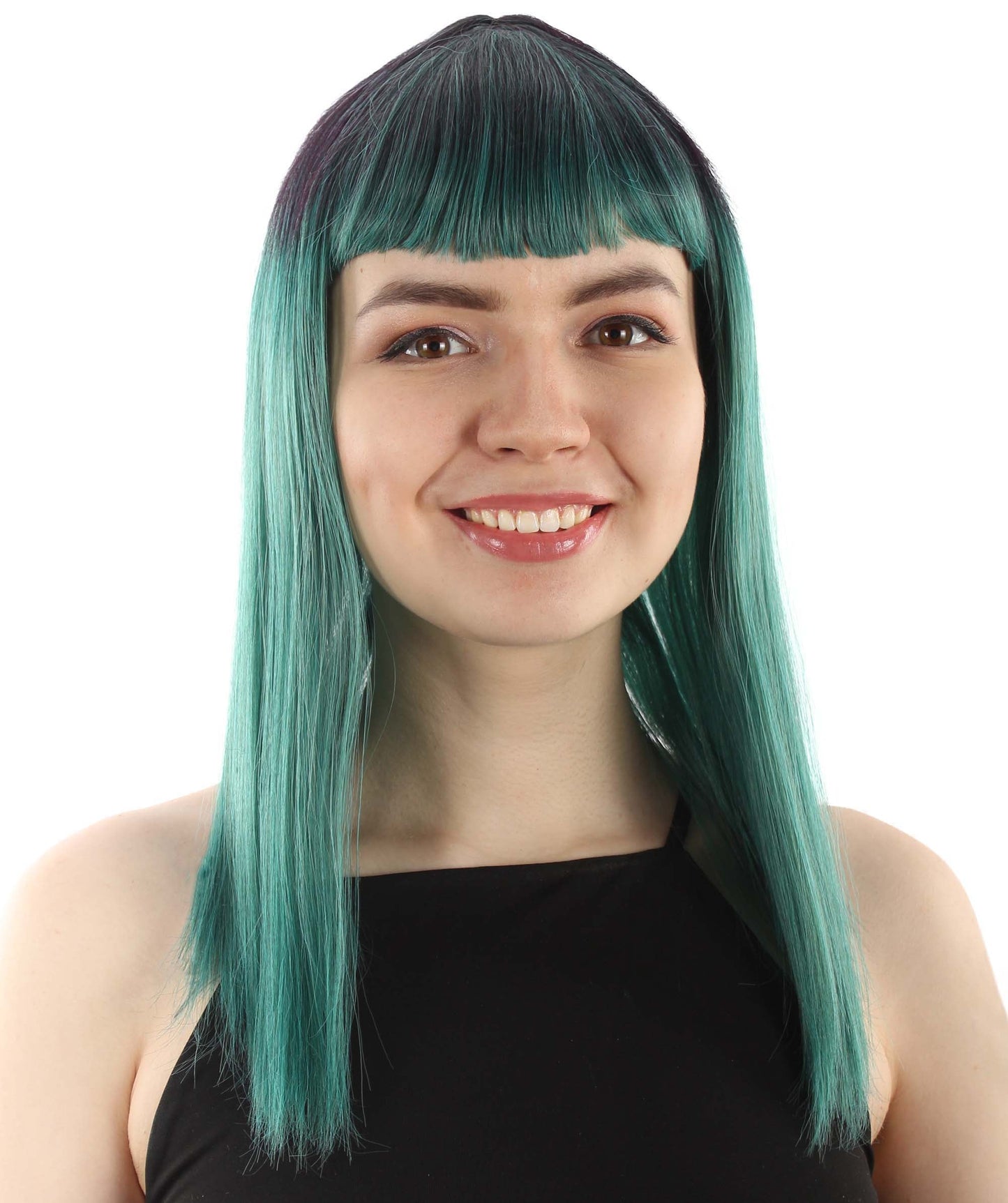 Ash Green Straight Length Diva Wig