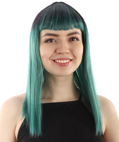 Ash Green Straight Length Diva Wig