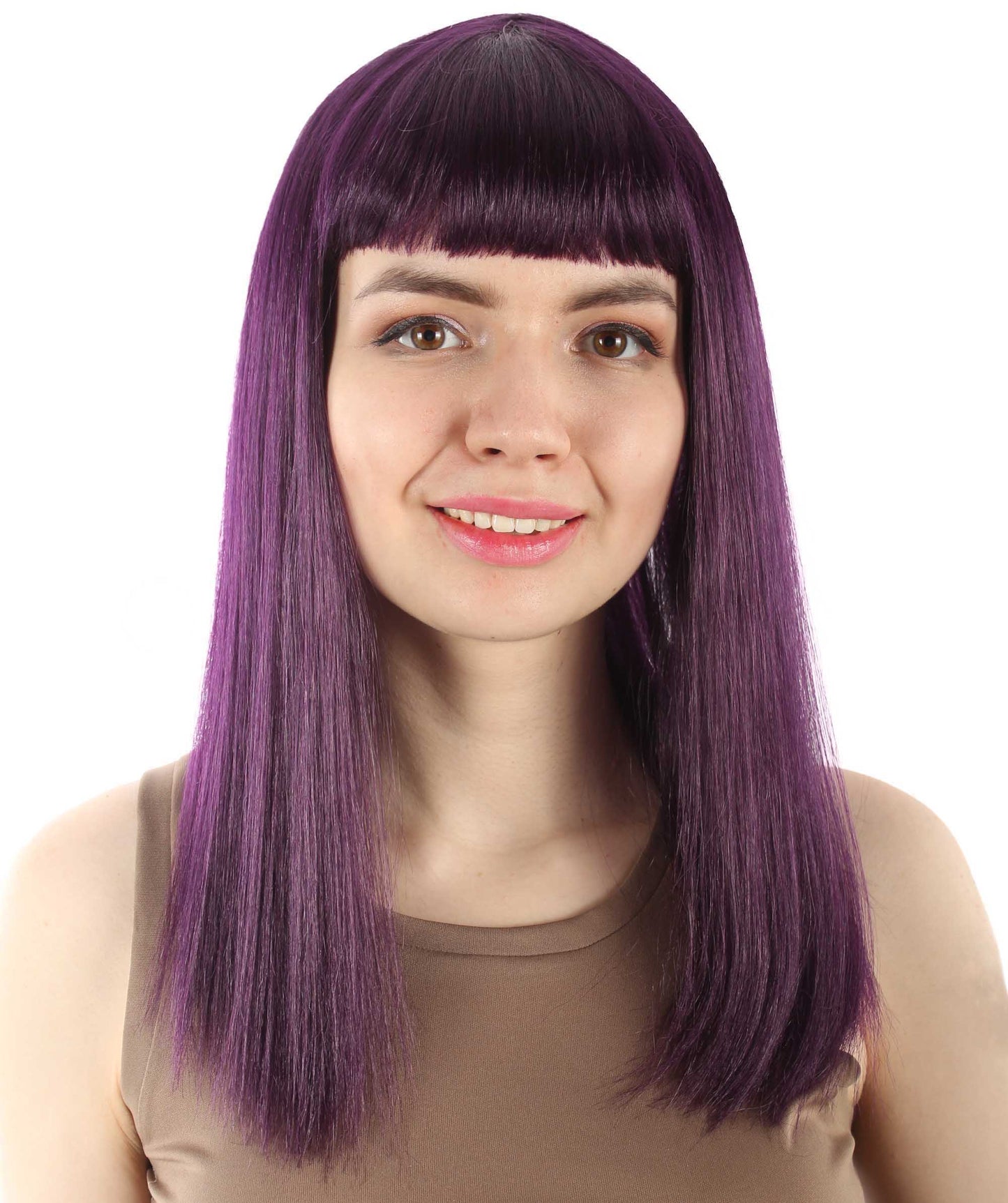 Dark Purple Straight Length Diva Wig
