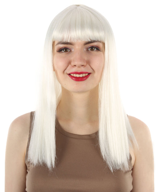 White Straight Length Diva Wig