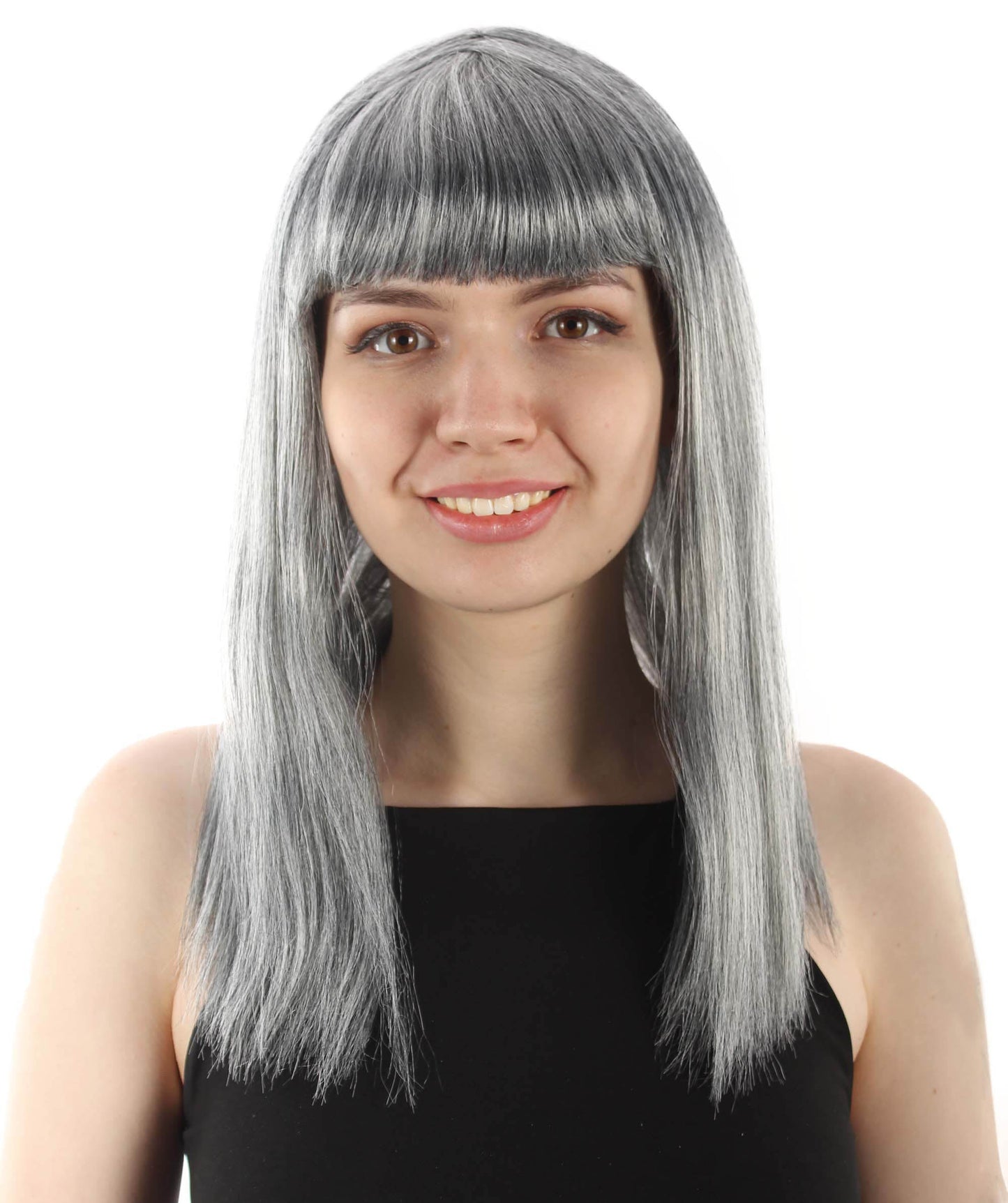 Grey Straight Length Diva Wig