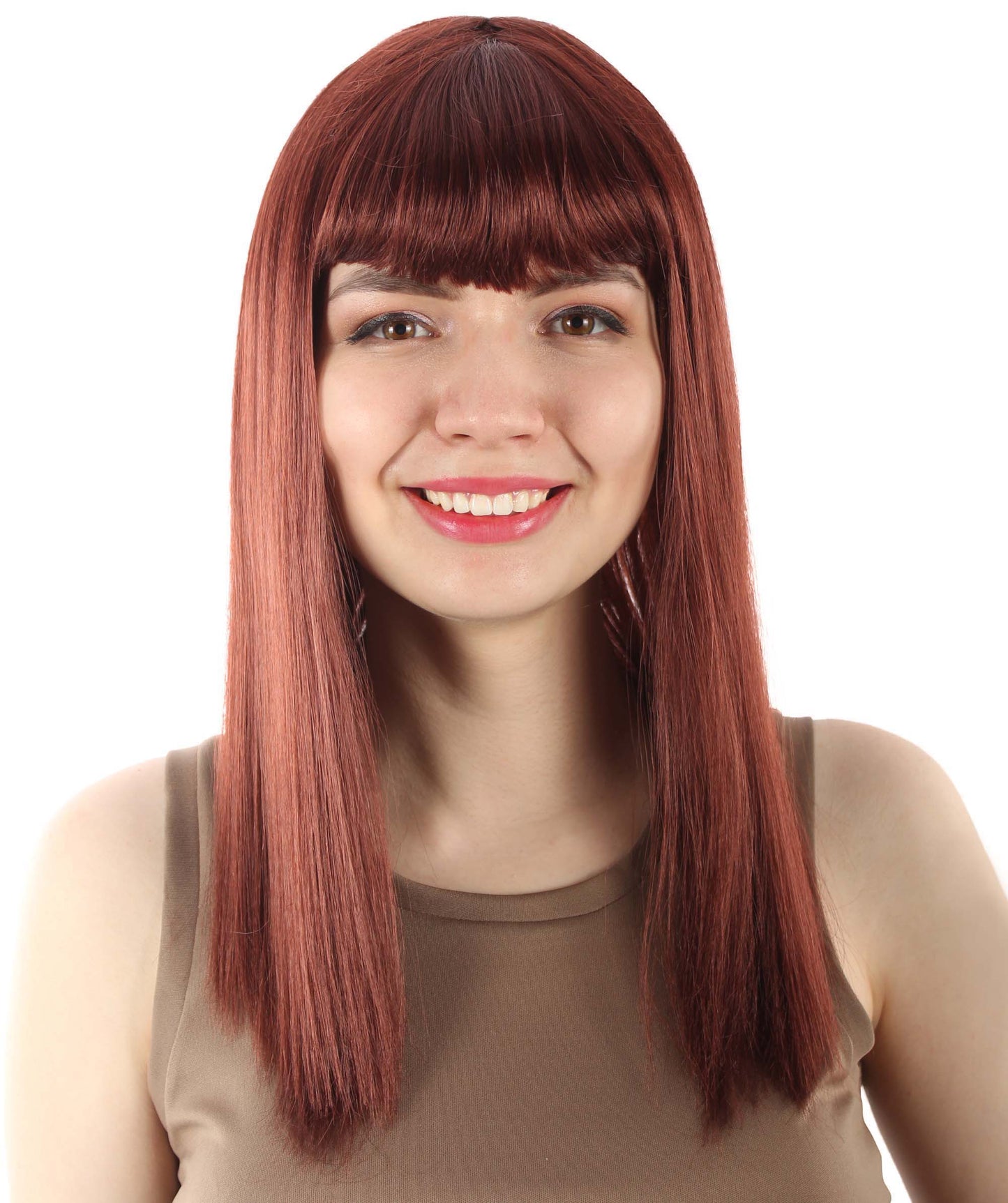 Dark Brown Straight Length Diva Wig