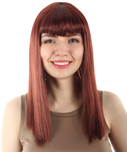 Dark Brown Straight Length Diva Wig