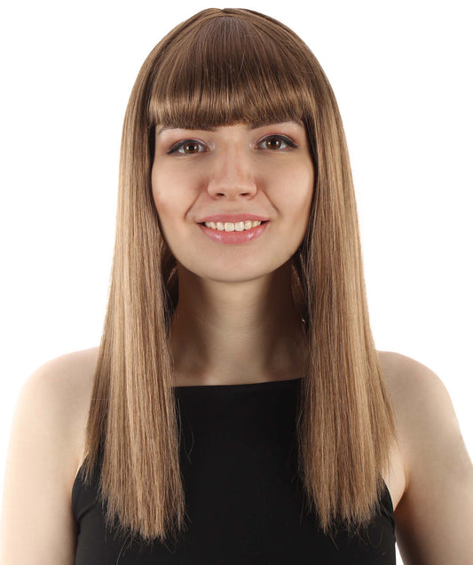 Light Brown Straight Length Diva Wig