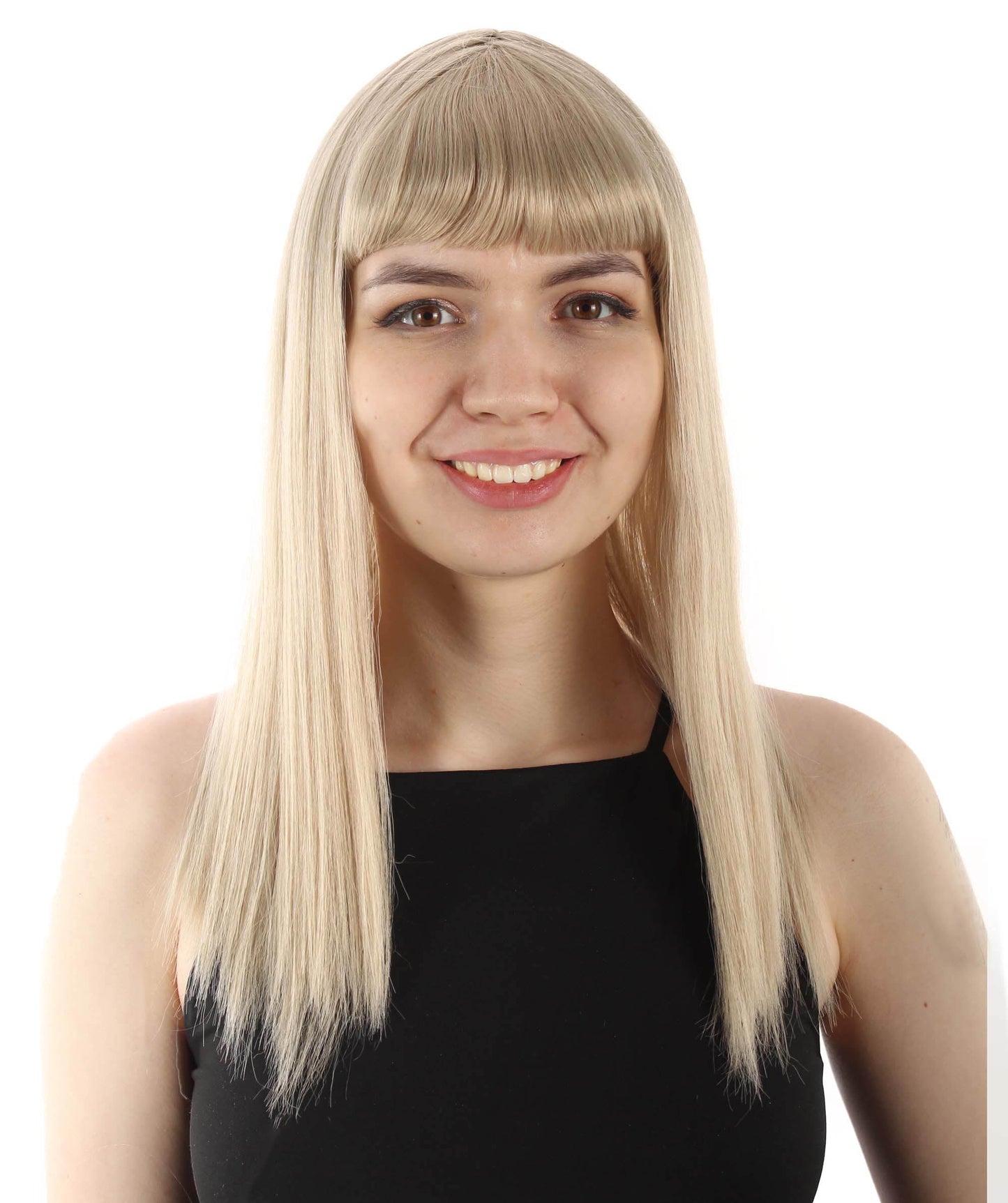 Beige Straight Length Diva Wig