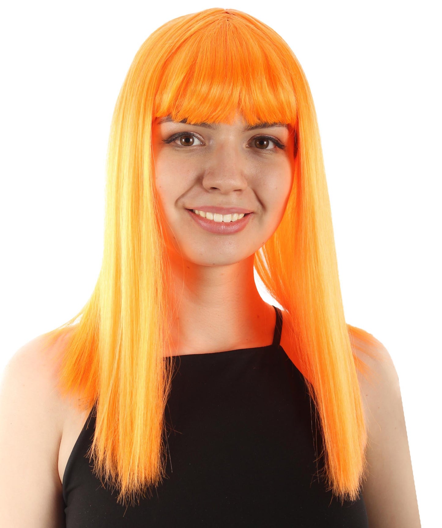  Orange Straight Length Diva Wig