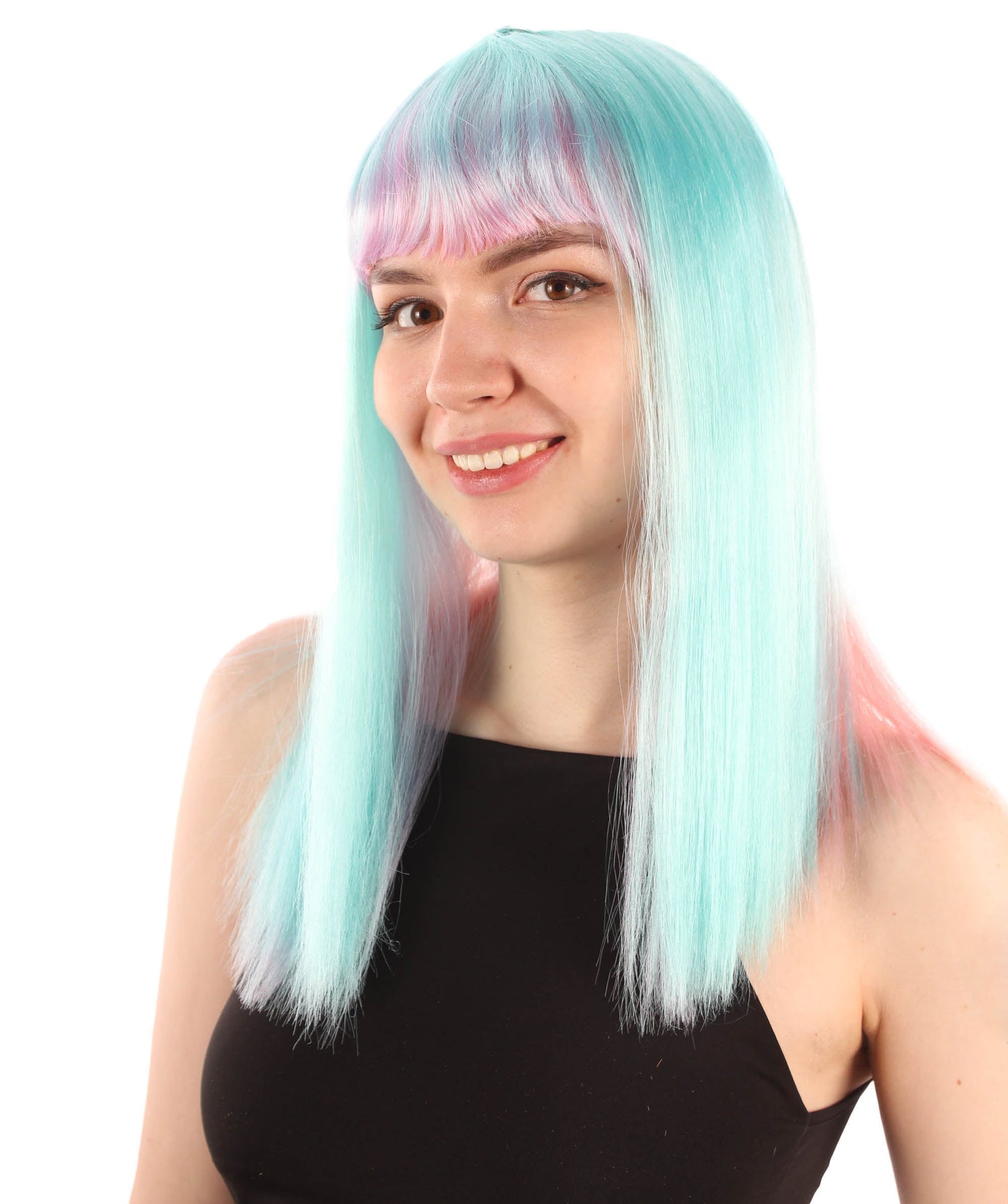 Mixed Pink Straight Length Diva Wig