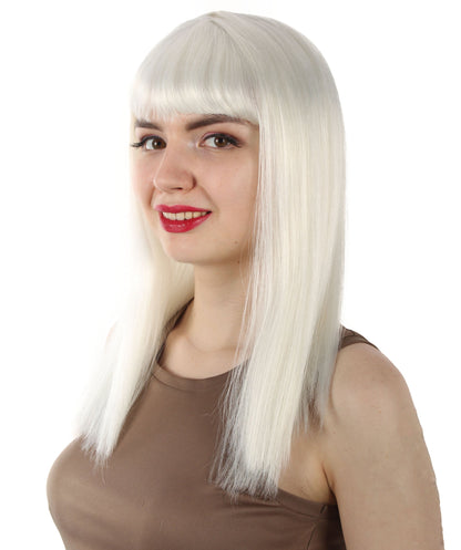 White Straight Length Diva Wig
