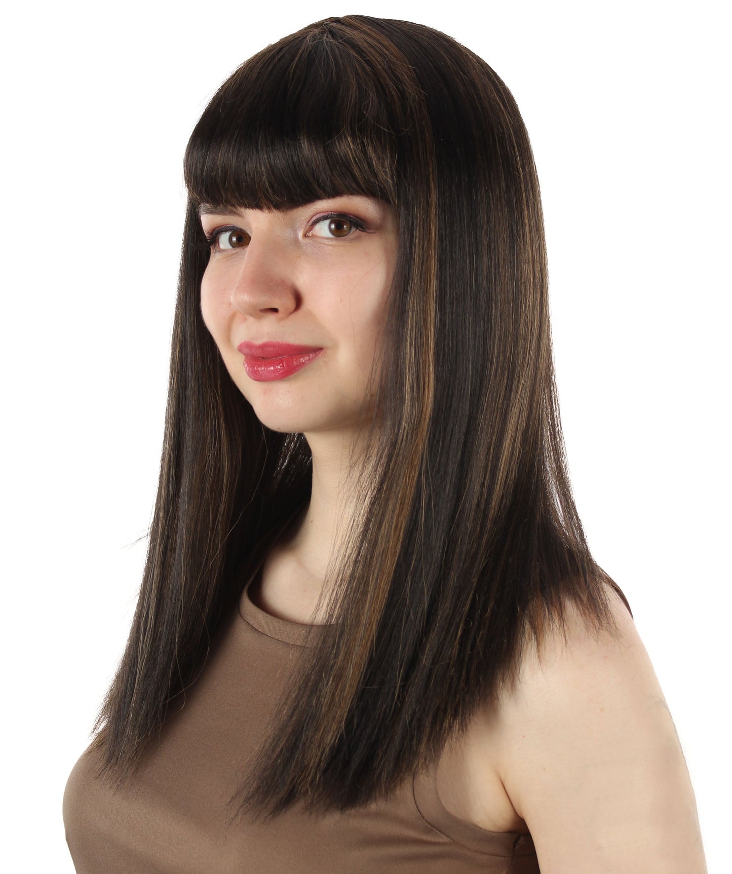 Auburn Blonde Straight Length Diva Wig