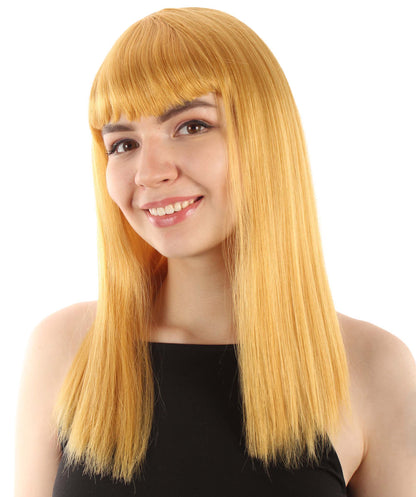 Gold Straight Length Diva Wig